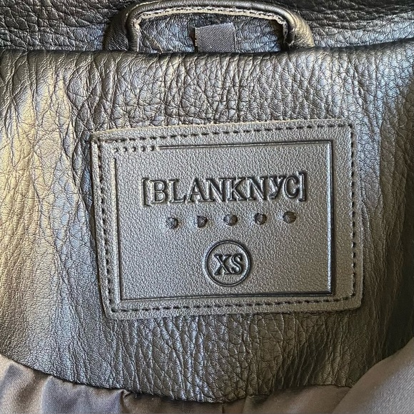 FINAL OFFER 🦋 BLANKNYC Vegan Leather Moto Jacket Black, NWT - Picture 8 of 14